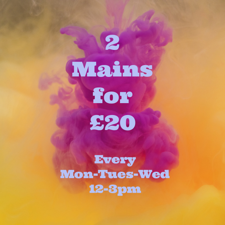 2 Mains for £20